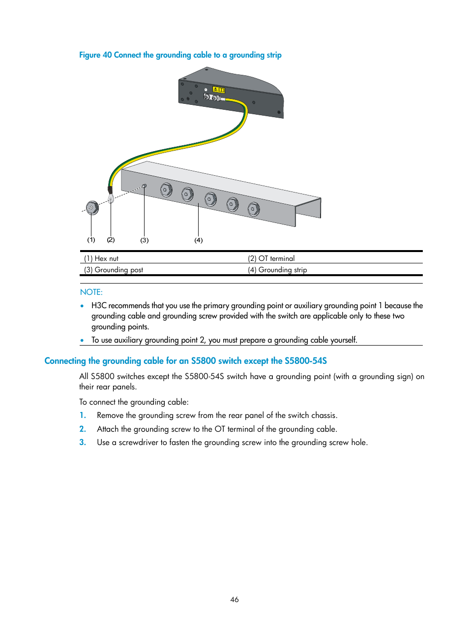 H3C Technologies H3C S5800 Series Switches User Manual | Page 56 / 103