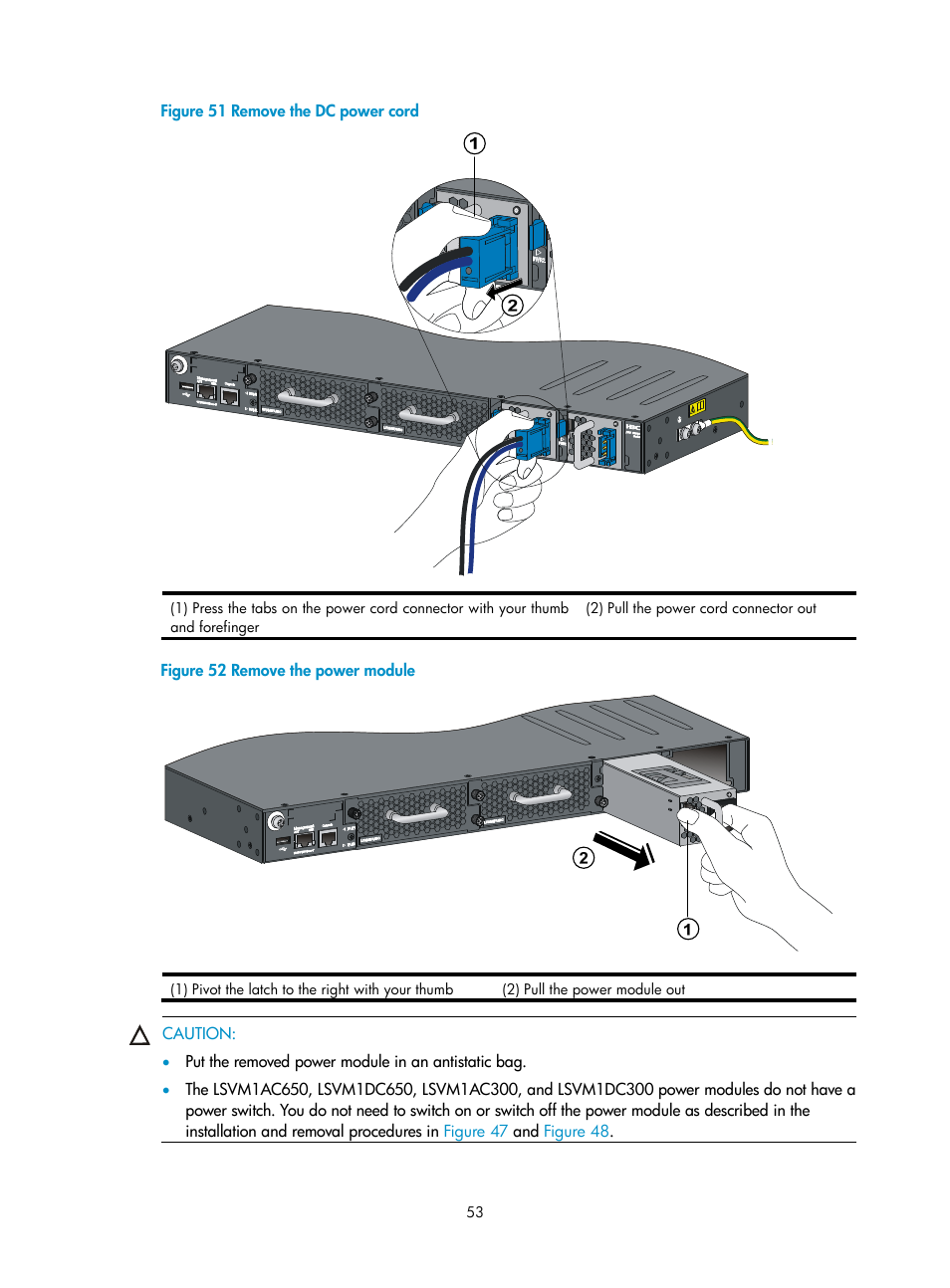 Figure 51, Shown in, Figure 52 | H3C Technologies H3C S5800 Series Switches User Manual | Page 63 / 103