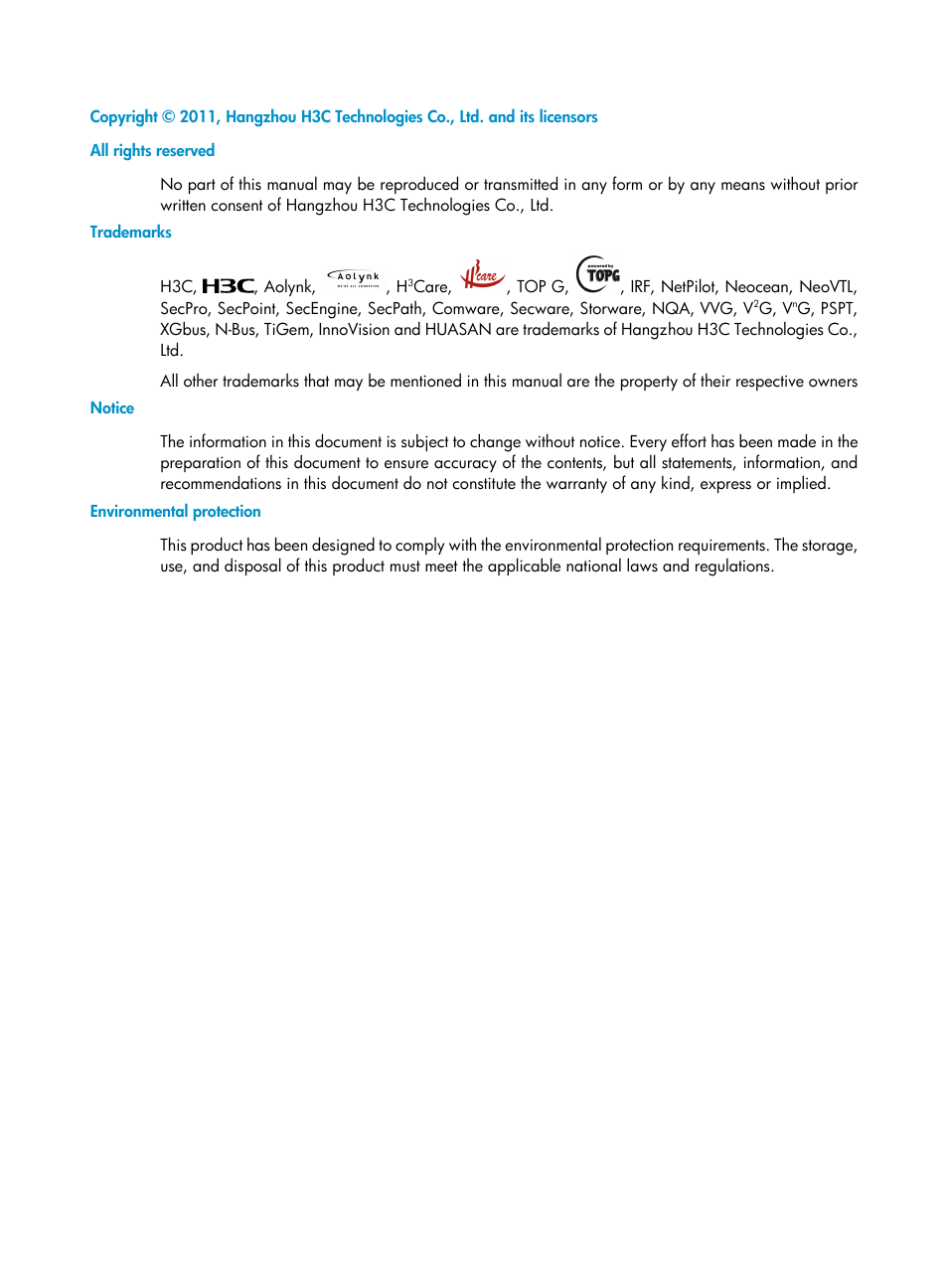 H3C Technologies H3C S5800 Series Switches User Manual | Page 2 / 10