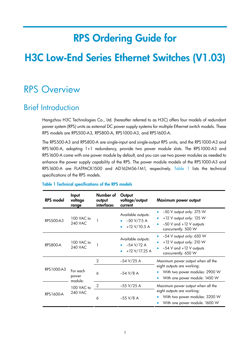 H3C Technologies H3C S5800 Series Switches User Manual | 11 pages