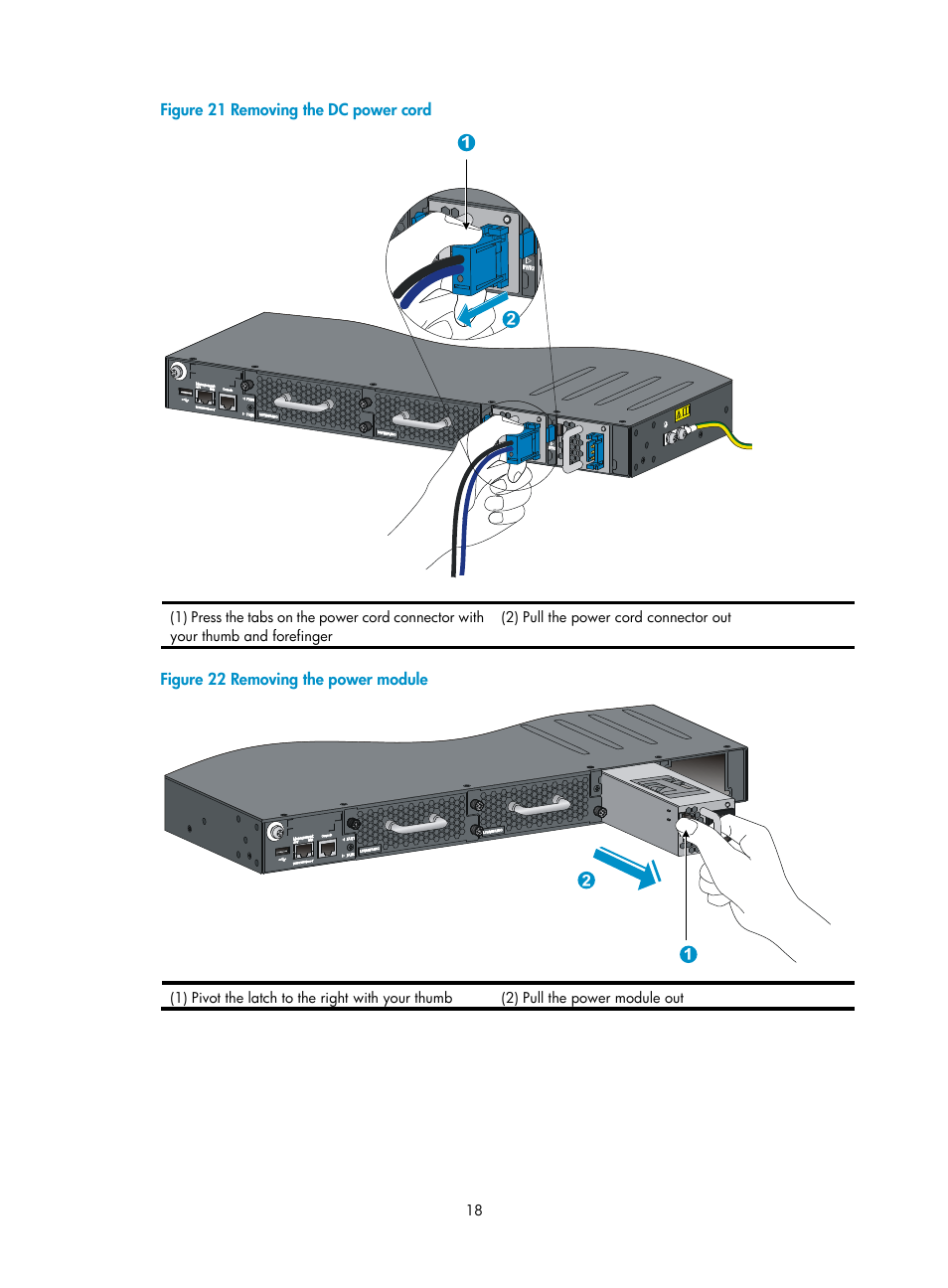 Figure 21, T of the slot, as shown in, Figure 22 | H3C Technologies H3C S5820V2 Series Switches User Manual | Page 26 / 67