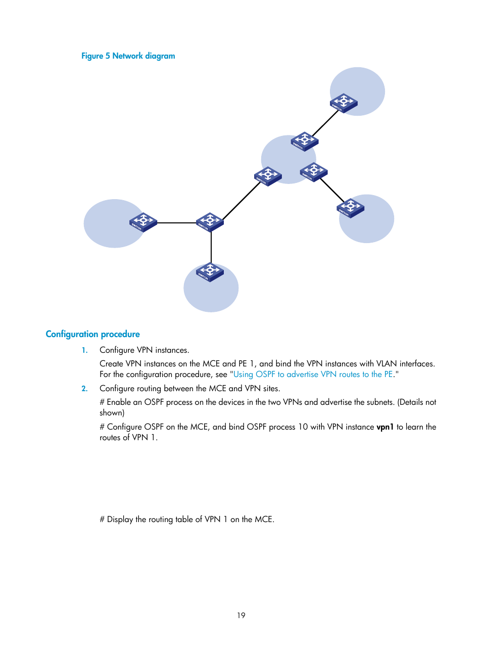 Configuration procedure | H3C Technologies H3C S5820V2 Series Switches User Manual | Page 25 / 29