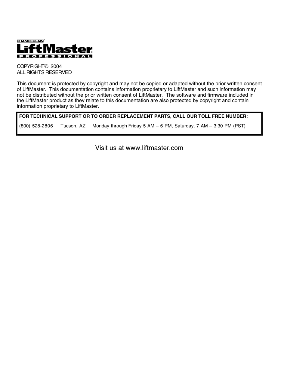 Chamberlain SL 1000-X3 User Manual | Page 44 / 44