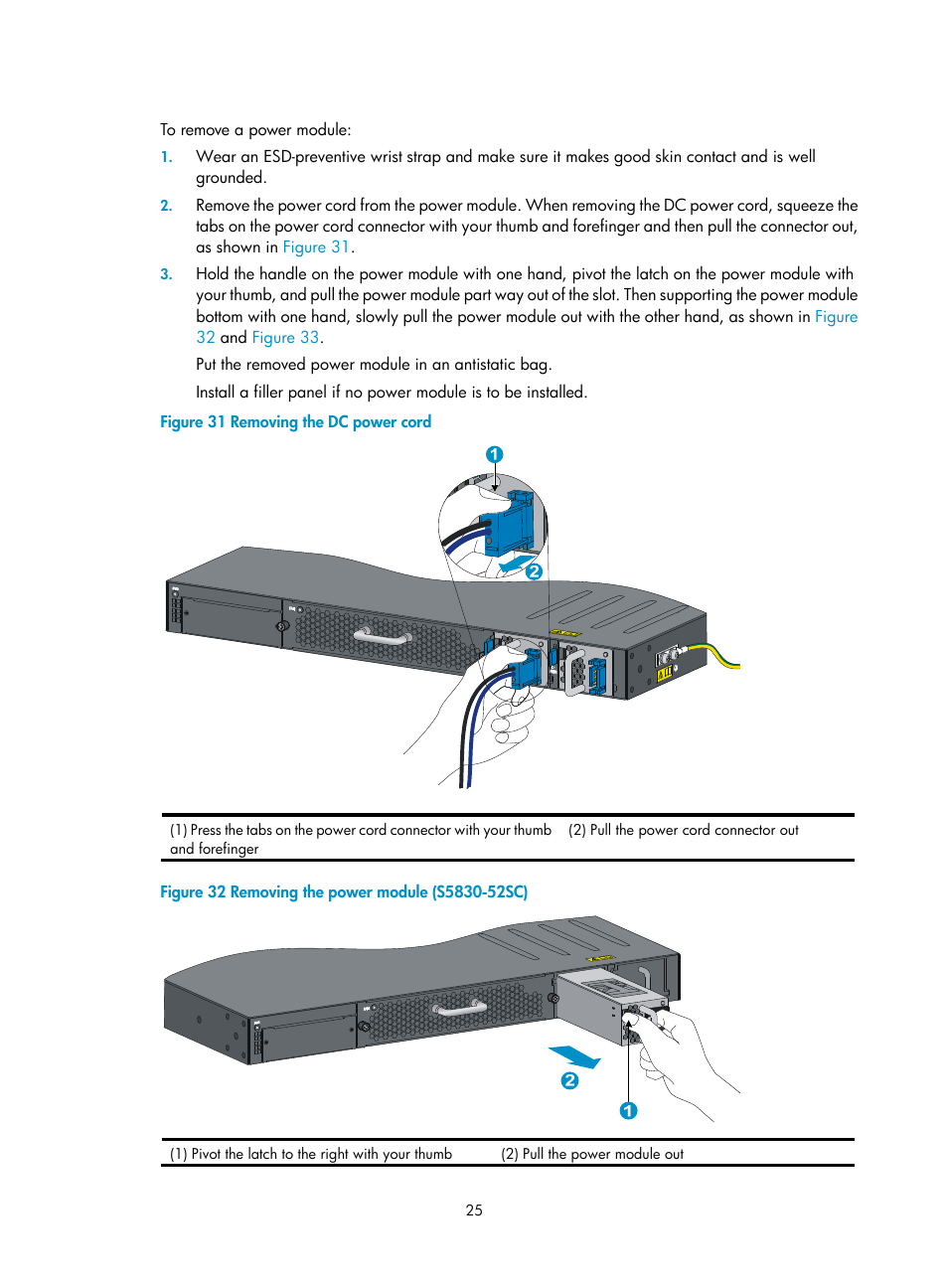 H3C Technologies H3C S5830 Series Switches User Manual | Page 31 / 65