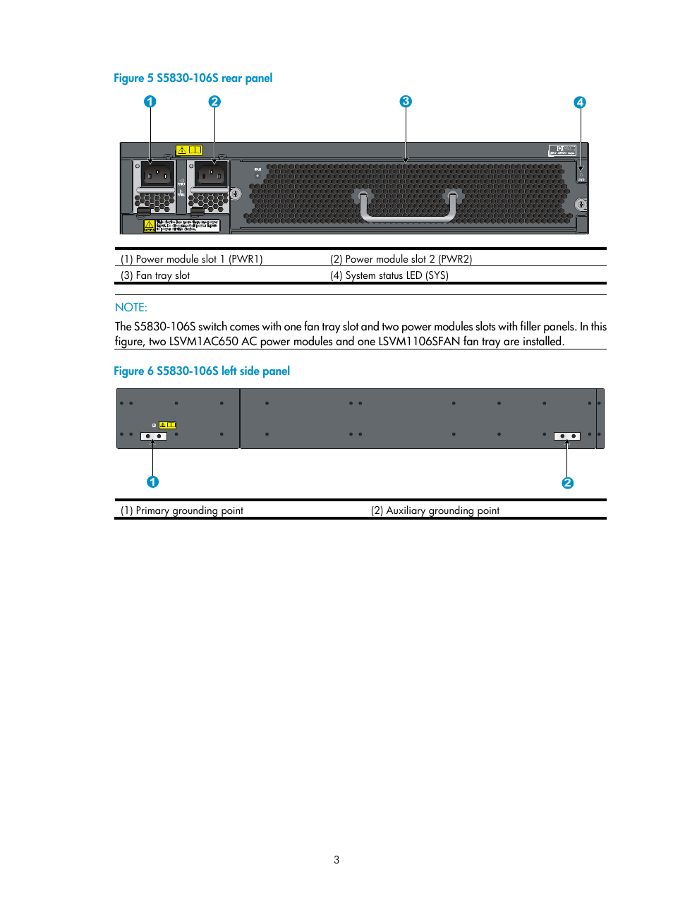 H3C Technologies H3C S5830 Series Switches User Manual | Page 9 / 65