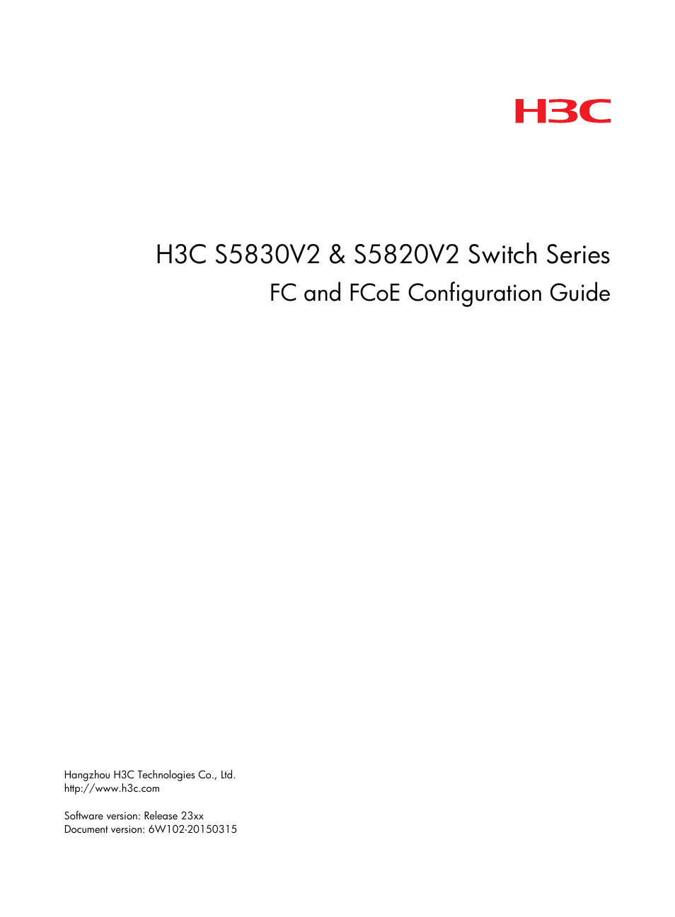 H3C Technologies H3C S5830V2 Series Switches User Manual | 235 pages