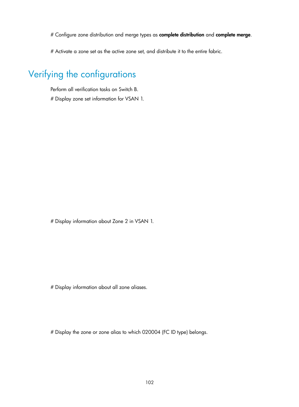 Verifying the configurations | H3C Technologies H3C S5830V2 Series Switches User Manual | Page 113 / 235