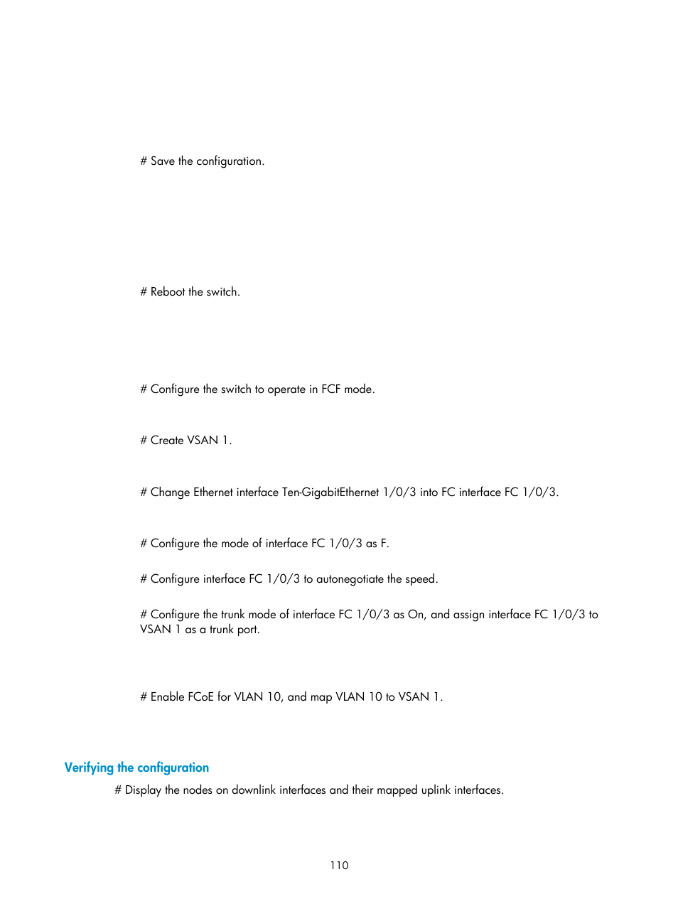 Verifying the configuration | H3C Technologies H3C S5830V2 Series Switches User Manual | Page 121 / 235