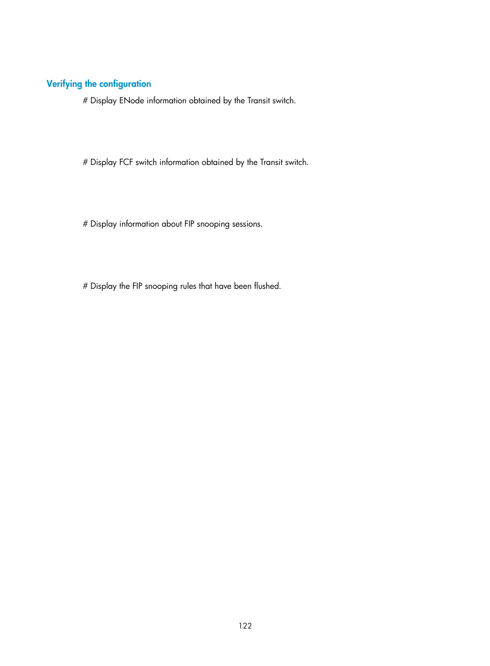 Verifying the configuration | H3C Technologies H3C S5830V2 Series Switches User Manual | Page 133 / 235