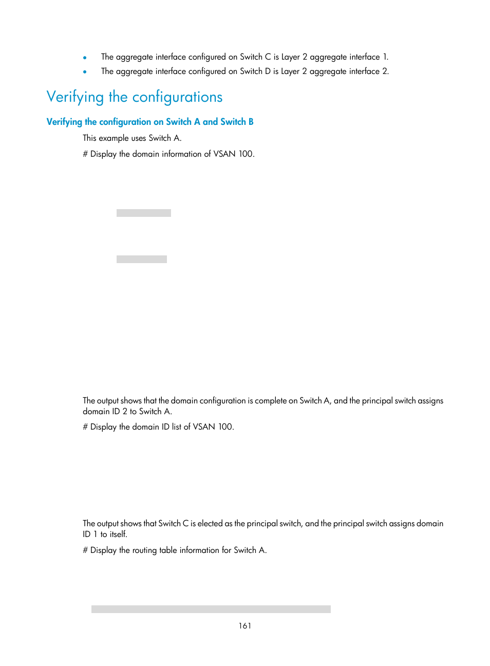 Verifying the configurations | H3C Technologies H3C S5830V2 Series Switches User Manual | Page 172 / 235