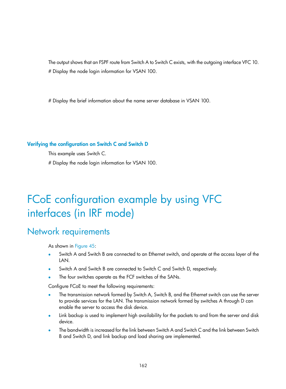 Network requirements | H3C Technologies H3C S5830V2 Series Switches User Manual | Page 173 / 235