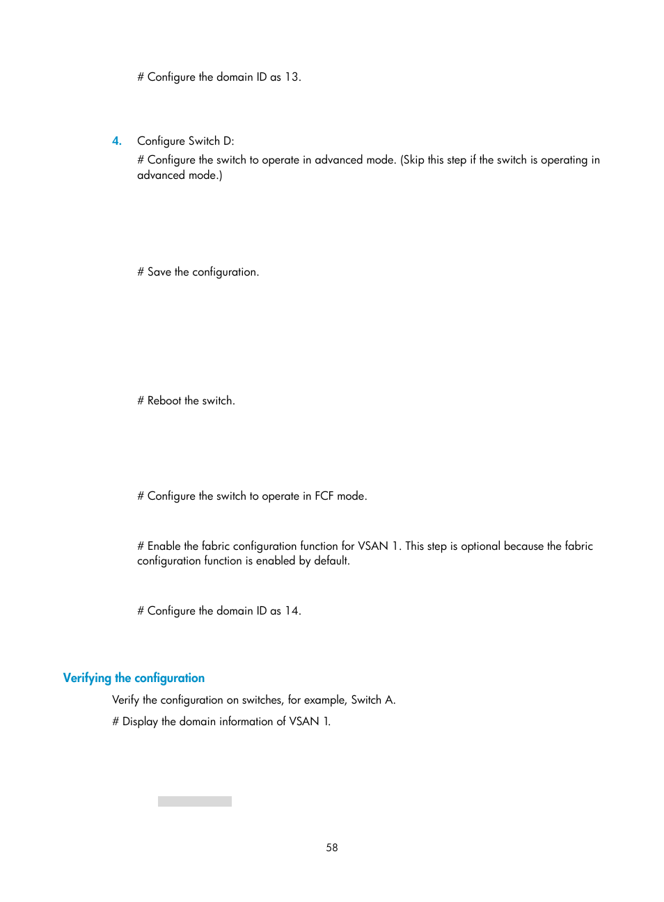 Verifying the configuration | H3C Technologies H3C S5830V2 Series Switches User Manual | Page 69 / 235