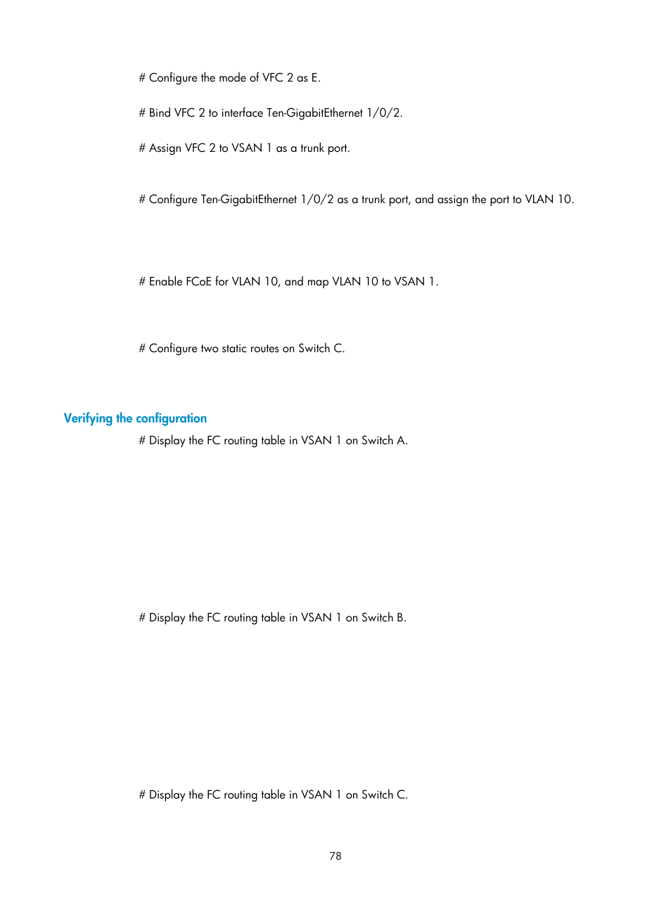 Verifying the configuration | H3C Technologies H3C S5830V2 Series Switches User Manual | Page 89 / 235