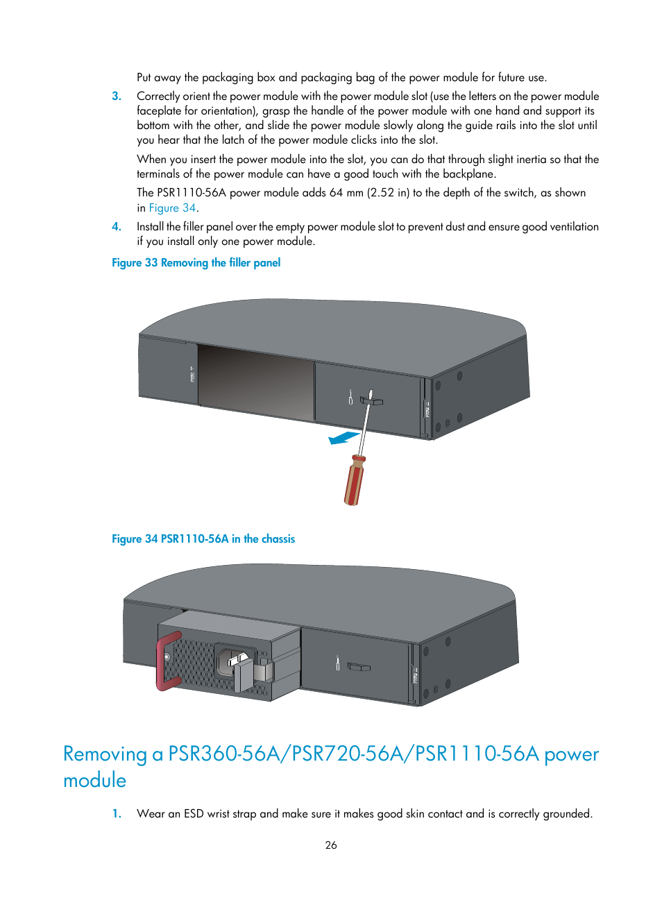 Removing a fan tray | H3C Technologies H3C S5560 Series Switches User Manual | Page 35 / 101