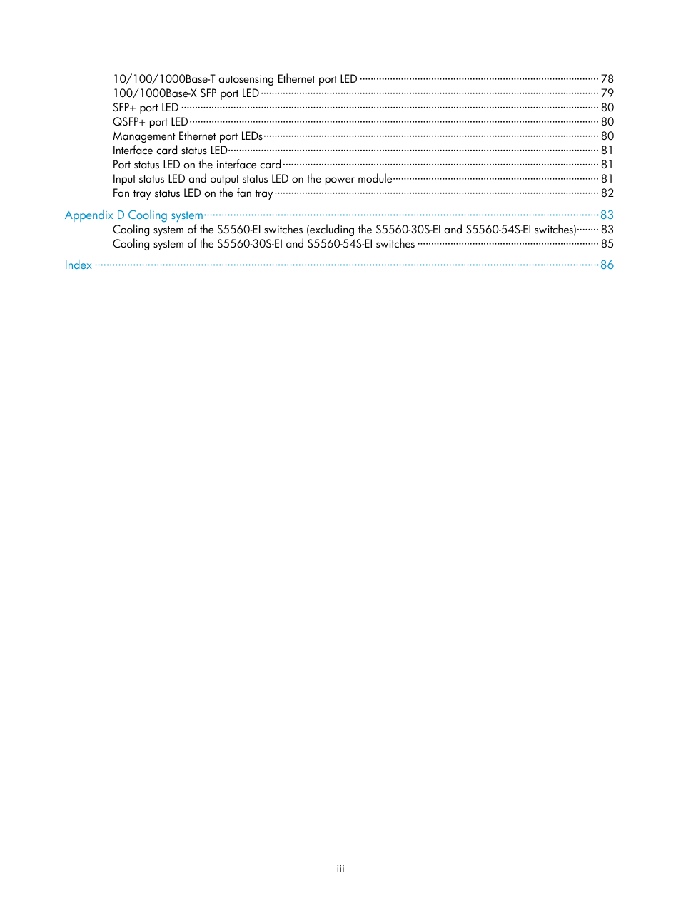 H3C Technologies H3C S5560 Series Switches User Manual | Page 9 / 101