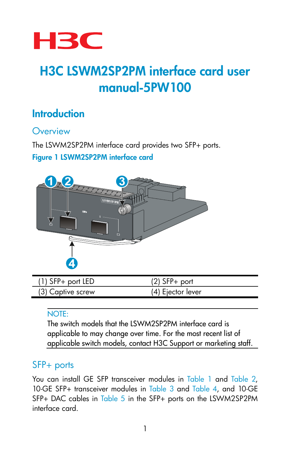 H3C Technologies H3C S5560 Series Switches User Manual | 9 pages