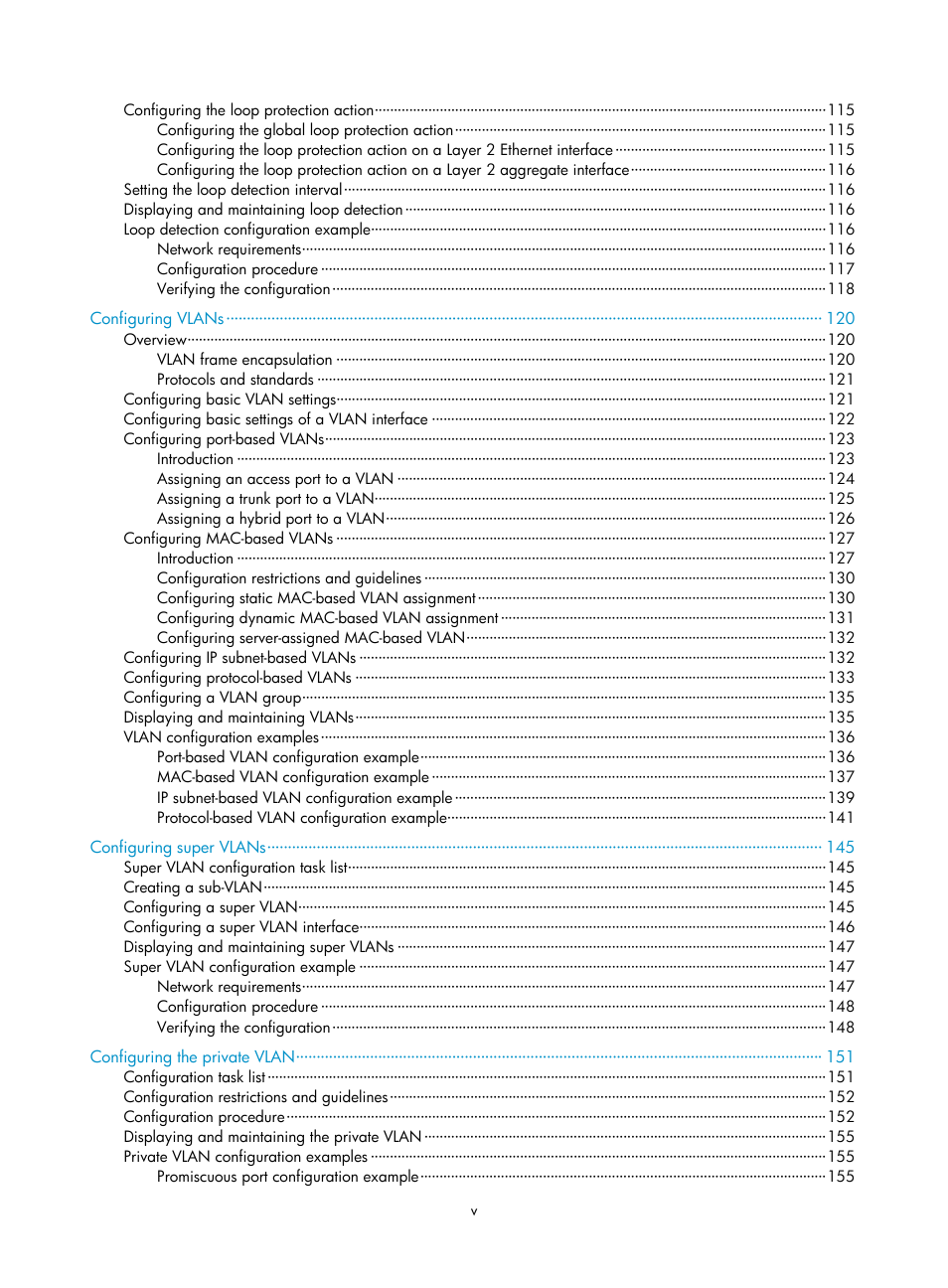 H3C Technologies H3C S5560 Series Switches User Manual | Page 11 / 321