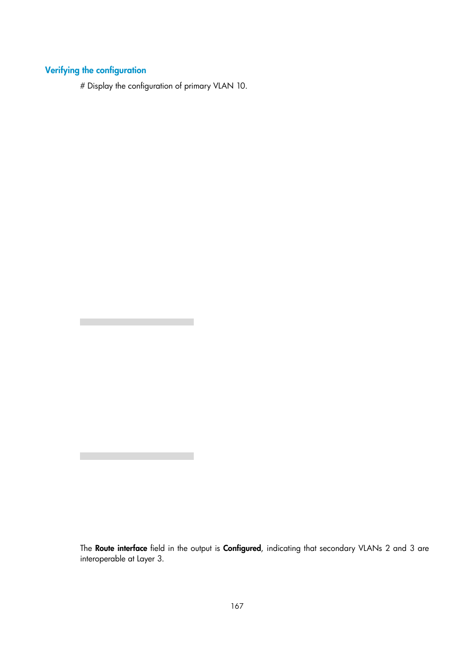 Verifying the configuration | H3C Technologies H3C S5560 Series Switches User Manual | Page 201 / 321