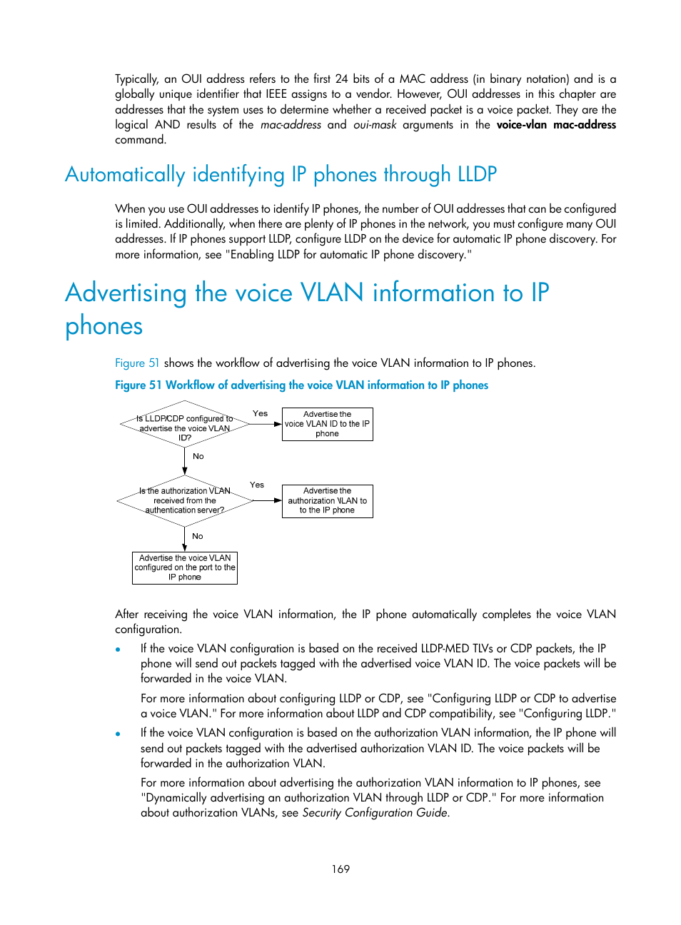 Automatically identifying ip phones through lldp | H3C Technologies H3C S5560 Series Switches User Manual | Page 203 / 321