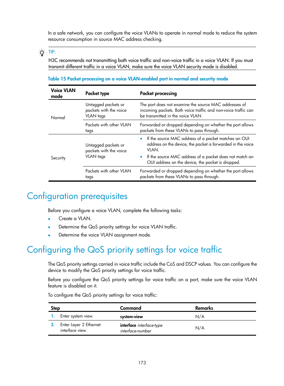 Configuration prerequisites | H3C Technologies H3C S5560 Series Switches User Manual | Page 207 / 321