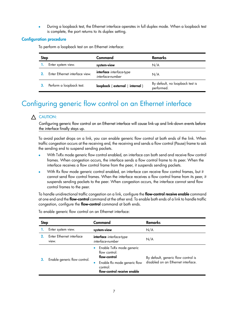 Configuration procedure | H3C Technologies H3C S5560 Series Switches User Manual | Page 21 / 321