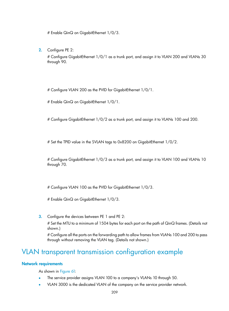 Network requirements | H3C Technologies H3C S5560 Series Switches User Manual | Page 243 / 321