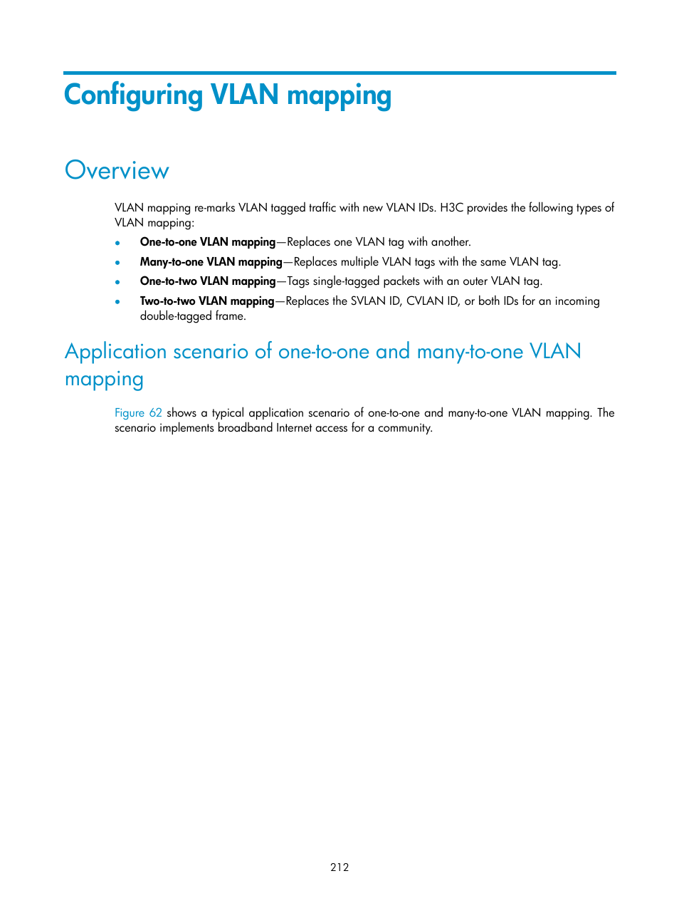 Configuring vlan mapping, Overview, Configuring vlan mapping") or qos poli | H3C Technologies H3C S5560 Series Switches User Manual | Page 246 / 321