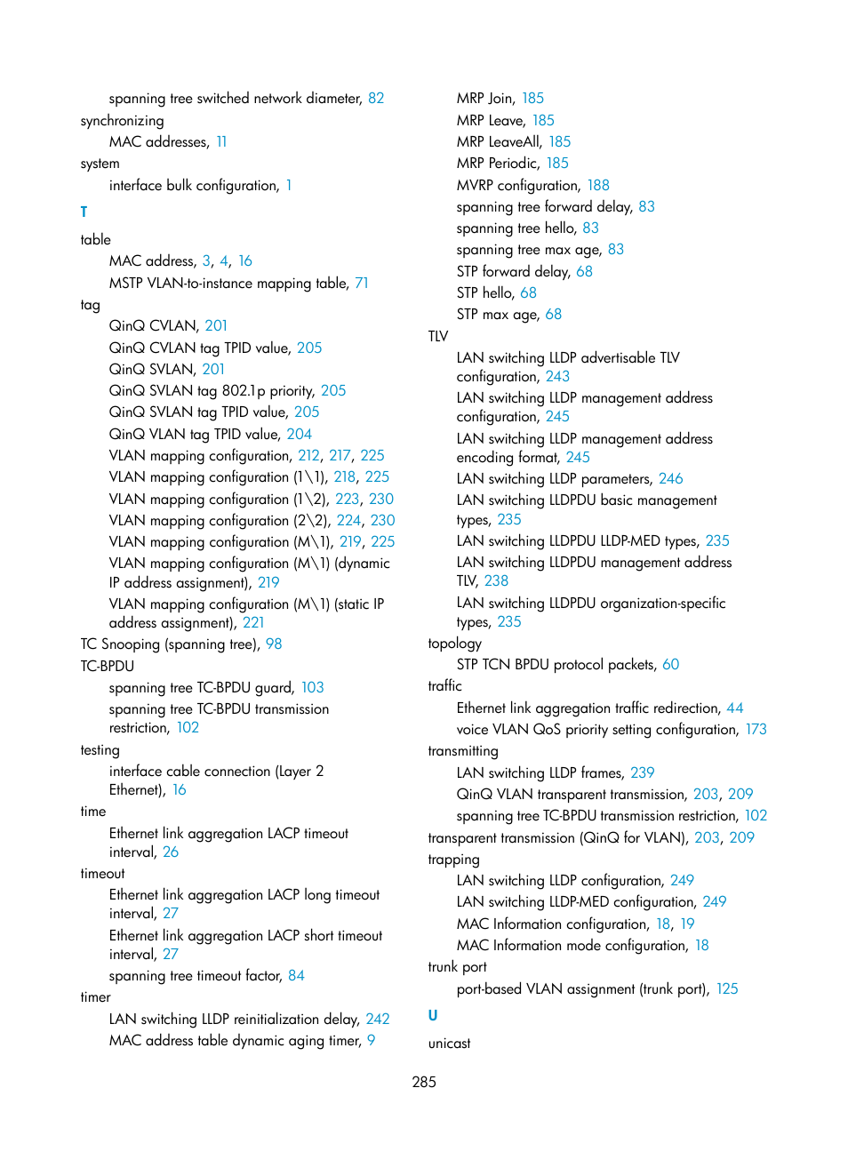 H3C Technologies H3C S5560 Series Switches User Manual | Page 319 / 321