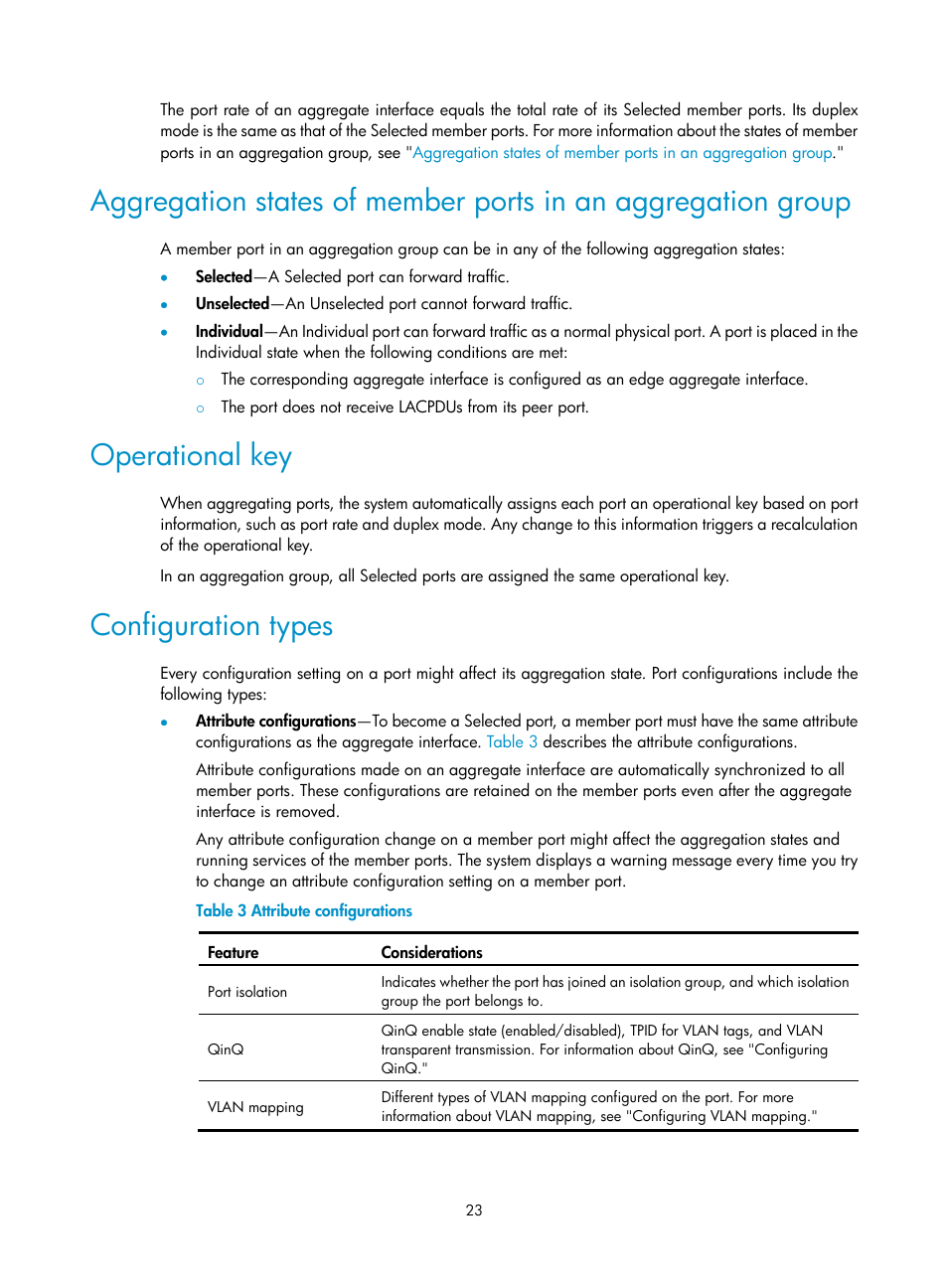 Operational key, Configuration types | H3C Technologies H3C S5560 Series Switches User Manual | Page 57 / 321