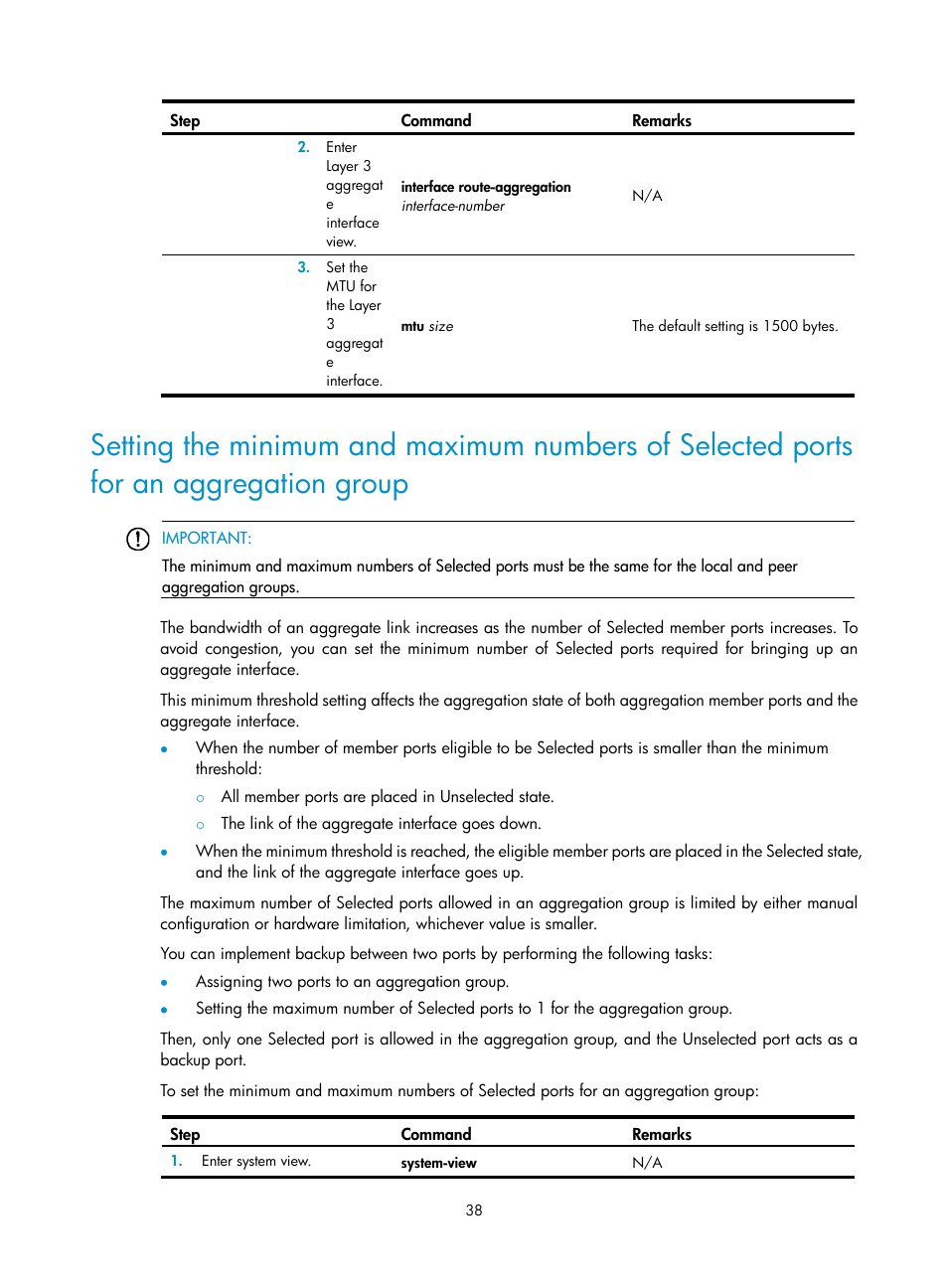 Aggregation group | H3C Technologies H3C S5560 Series Switches User Manual | Page 72 / 321