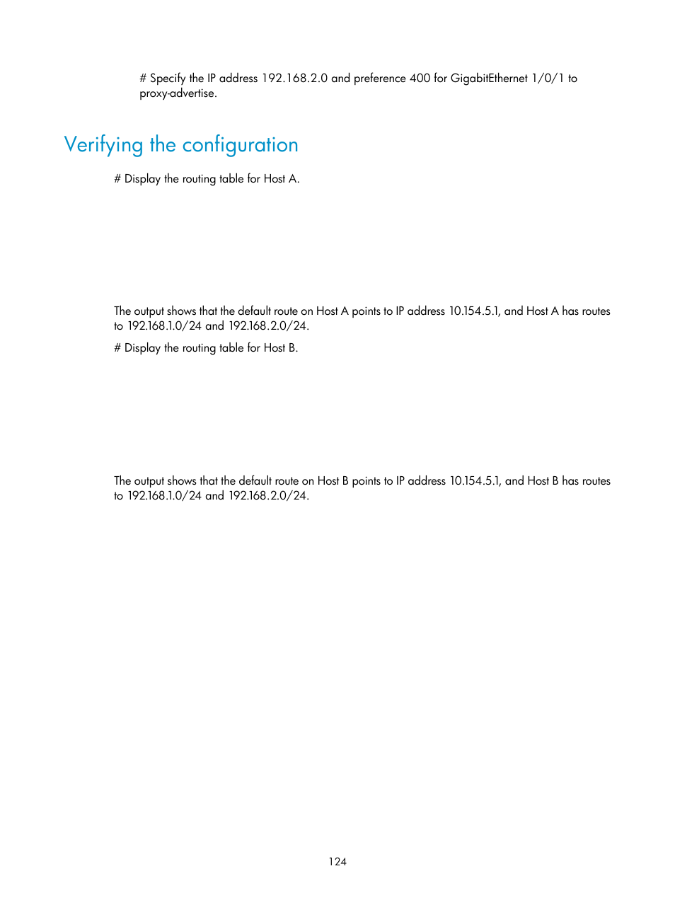 Verifying the configuration | H3C Technologies H3C S5560 Series Switches User Manual | Page 139 / 291