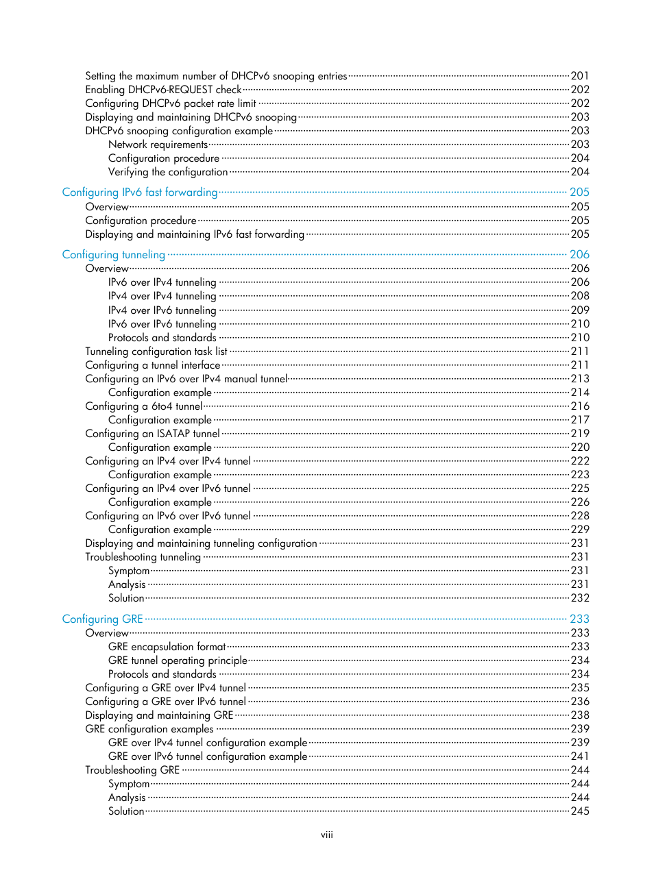 H3C Technologies H3C S5560 Series Switches User Manual | Page 14 / 291