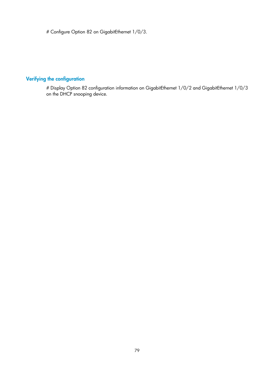 Verifying the configuration | H3C Technologies H3C S5560 Series Switches User Manual | Page 94 / 291