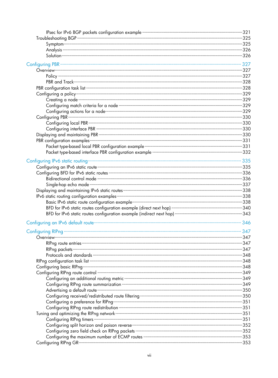 H3C Technologies H3C S5560 Series Switches User Manual | Page 13 / 510