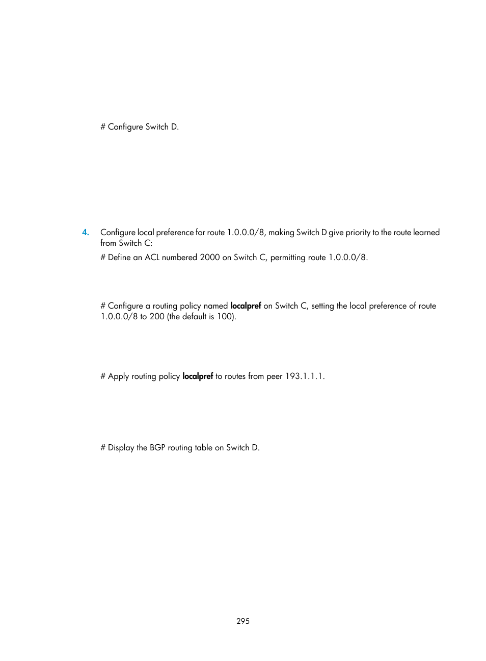 H3C Technologies H3C S5560 Series Switches User Manual | Page 311 / 510