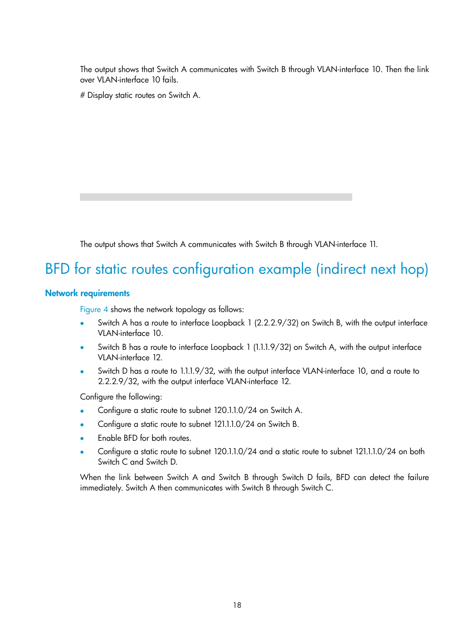 Network requirements | H3C Technologies H3C S5560 Series Switches User Manual | Page 34 / 510