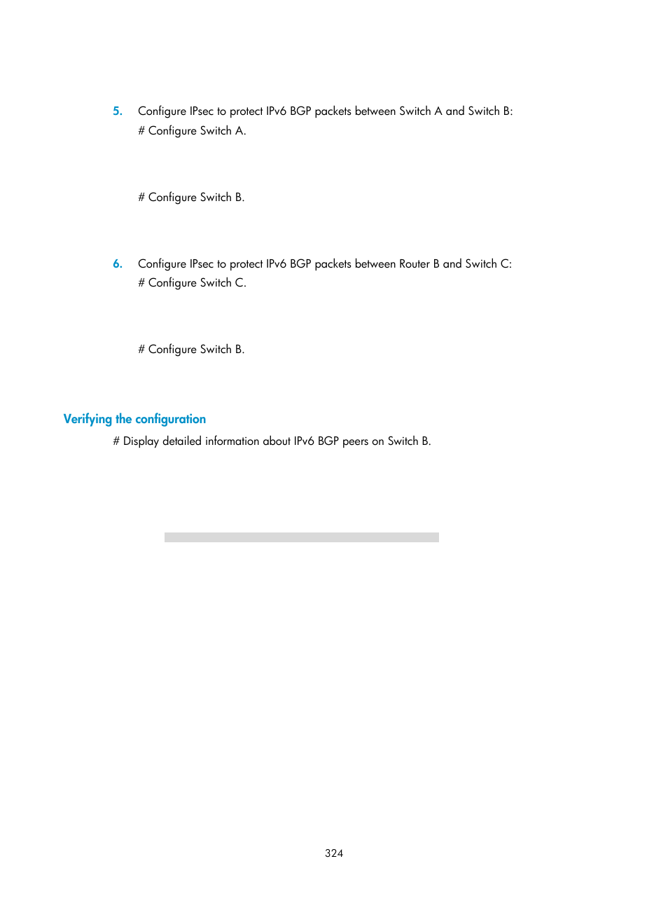 Verifying the configuration | H3C Technologies H3C S5560 Series Switches User Manual | Page 340 / 510