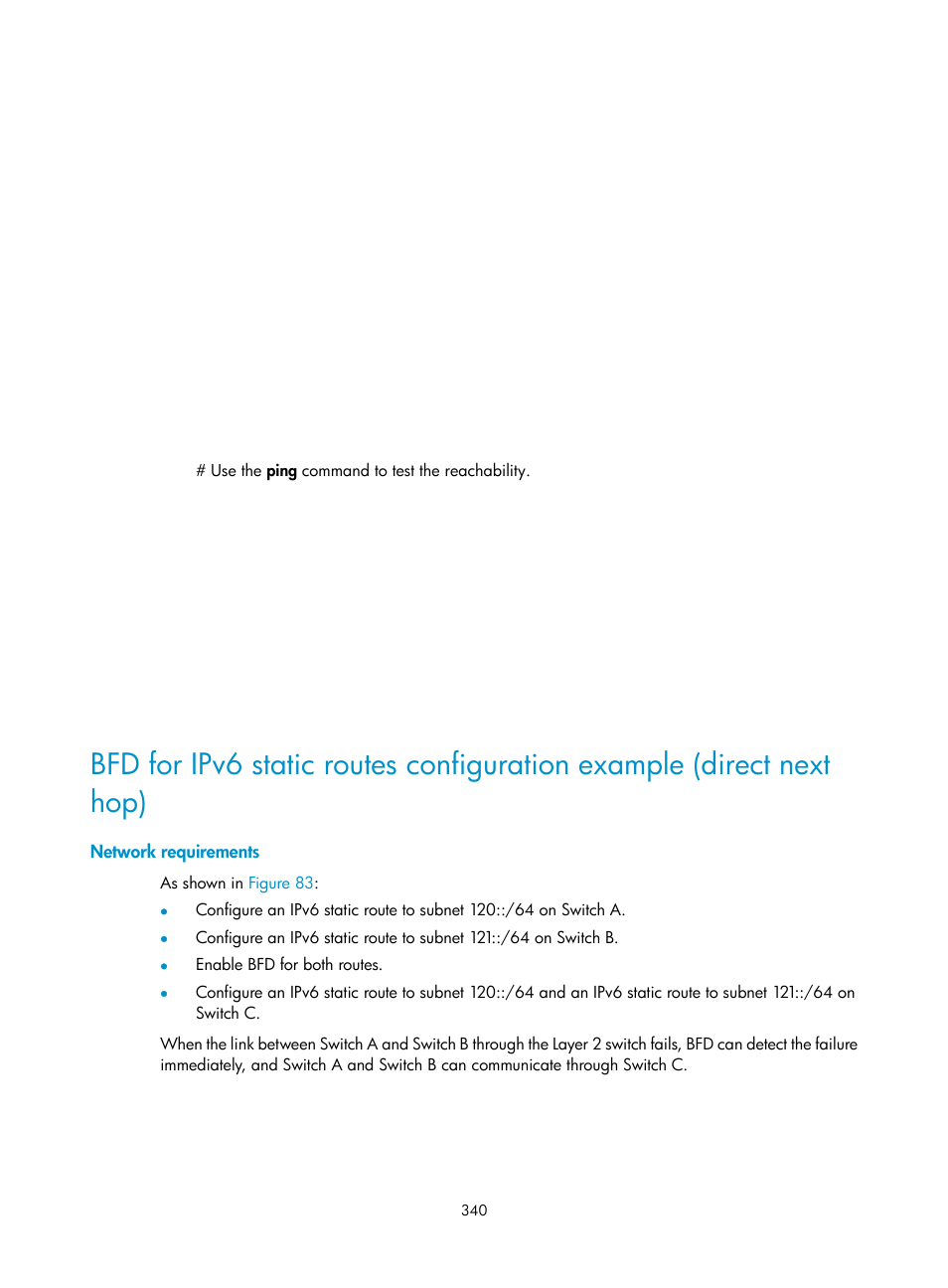 Network requirements | H3C Technologies H3C S5560 Series Switches User Manual | Page 356 / 510