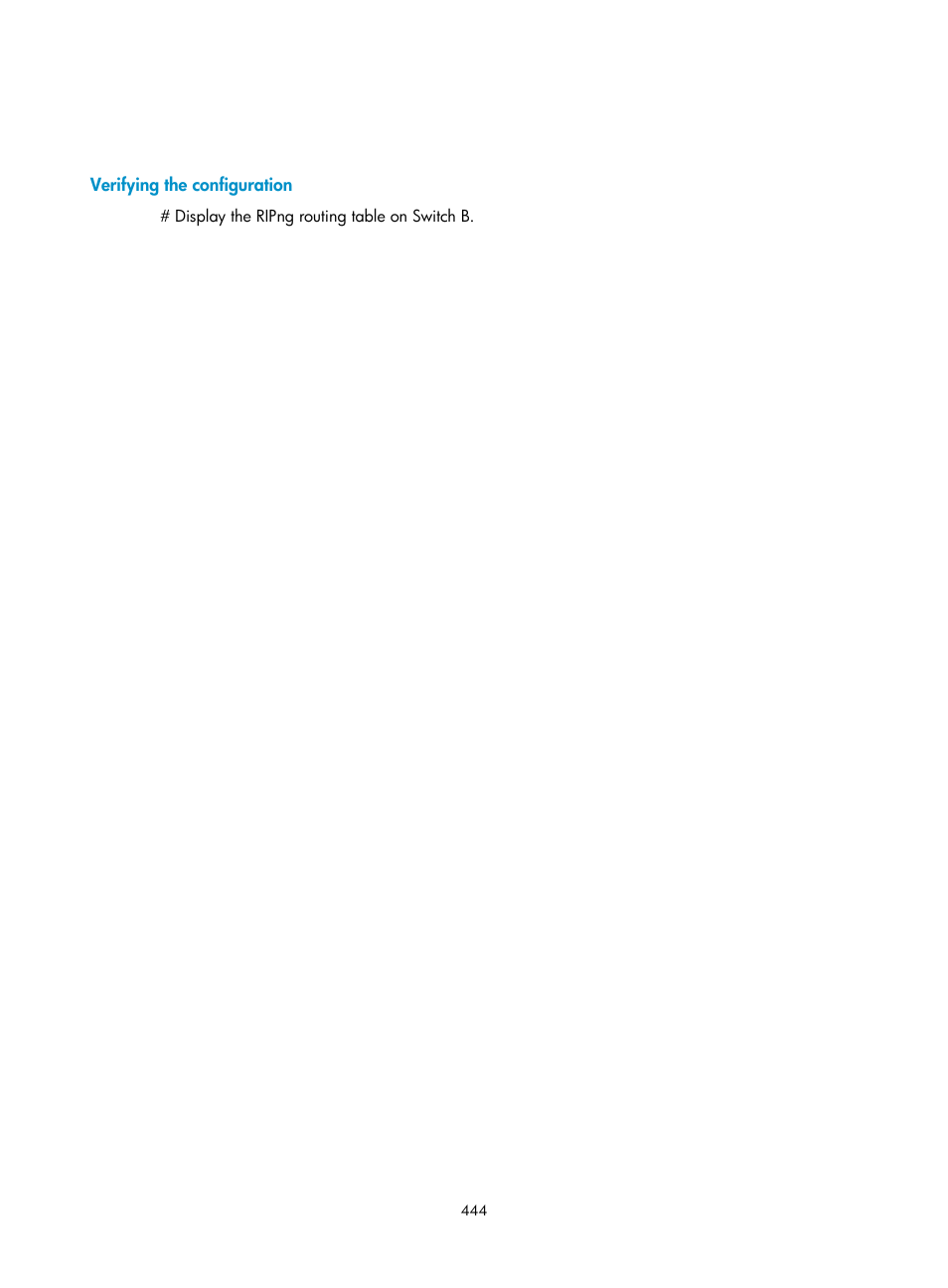 Verifying the configuration | H3C Technologies H3C S5560 Series Switches User Manual | Page 460 / 510