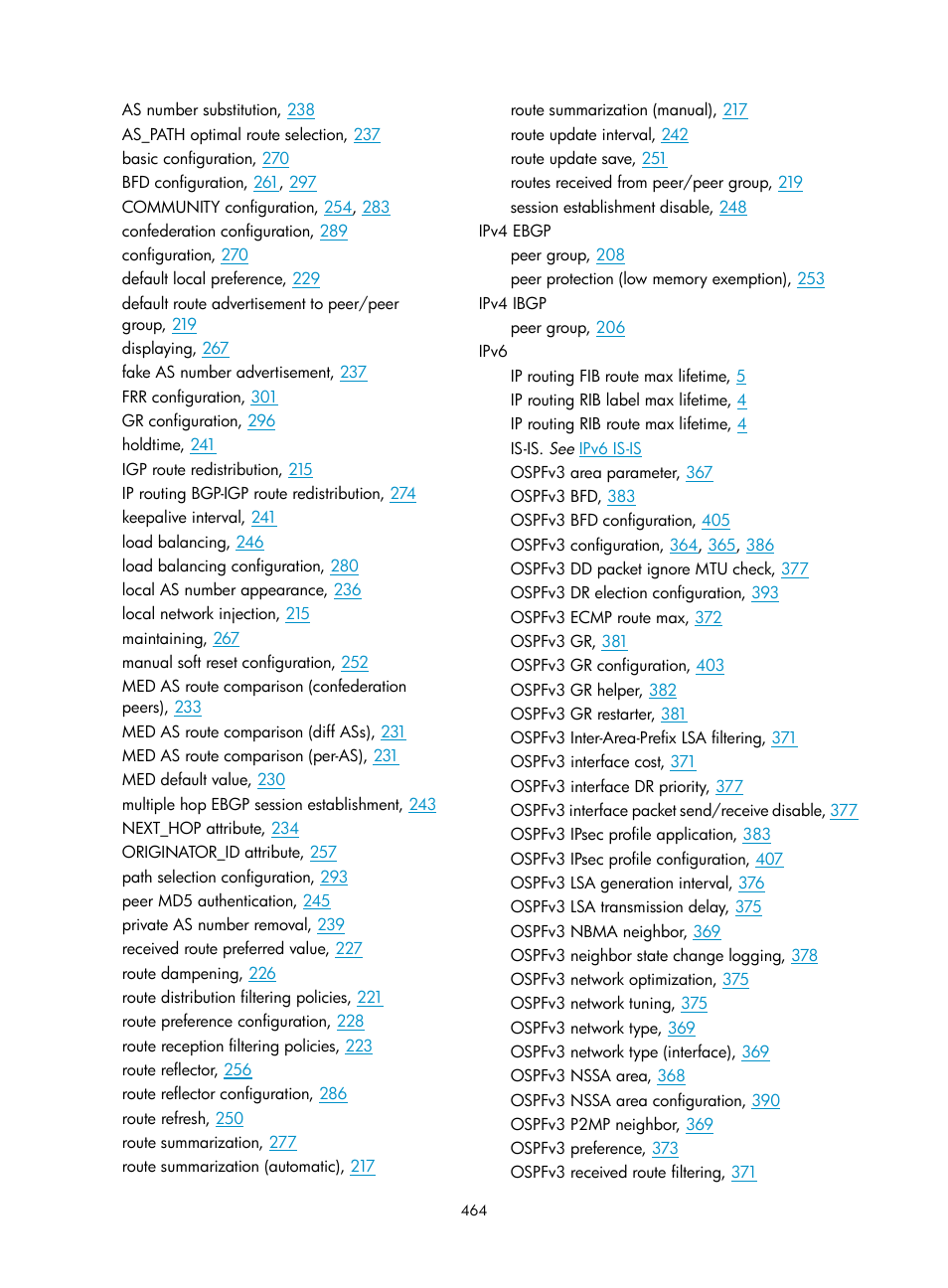 Ipv6 | H3C Technologies H3C S5560 Series Switches User Manual | Page 480 / 510