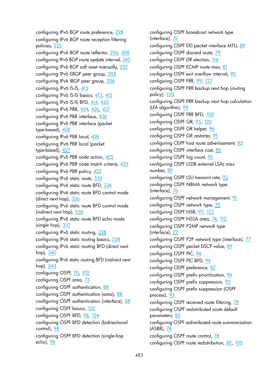 H3C Technologies H3C S5560 Series Switches User Manual | Page 499 / 510