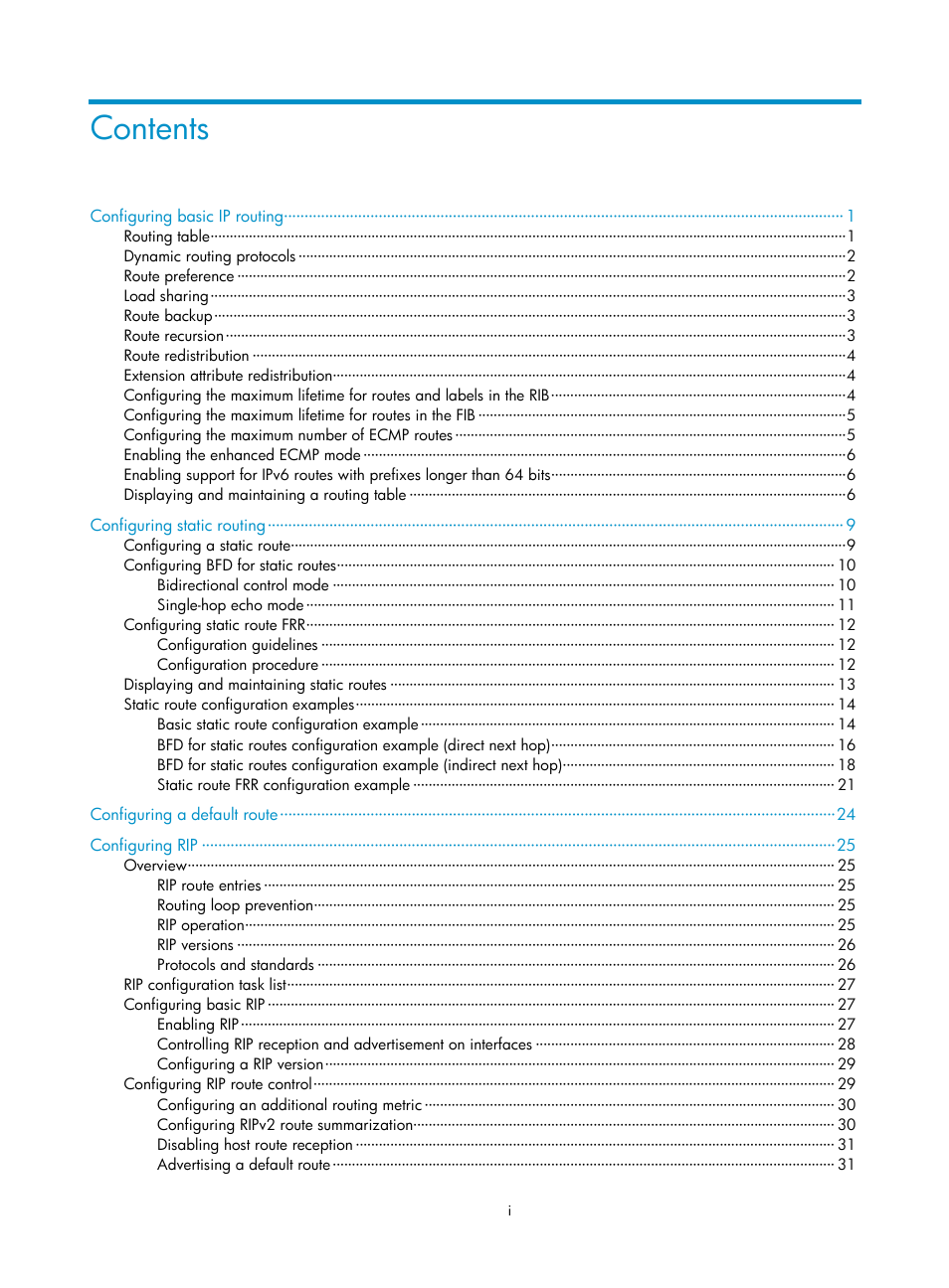 H3C Technologies H3C S5560 Series Switches User Manual | Page 7 / 510