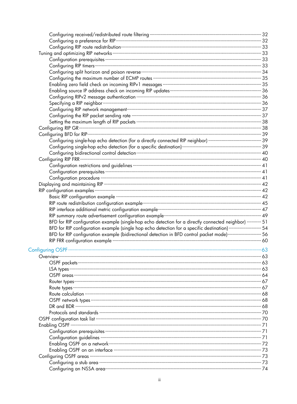 H3C Technologies H3C S5560 Series Switches User Manual | Page 8 / 510