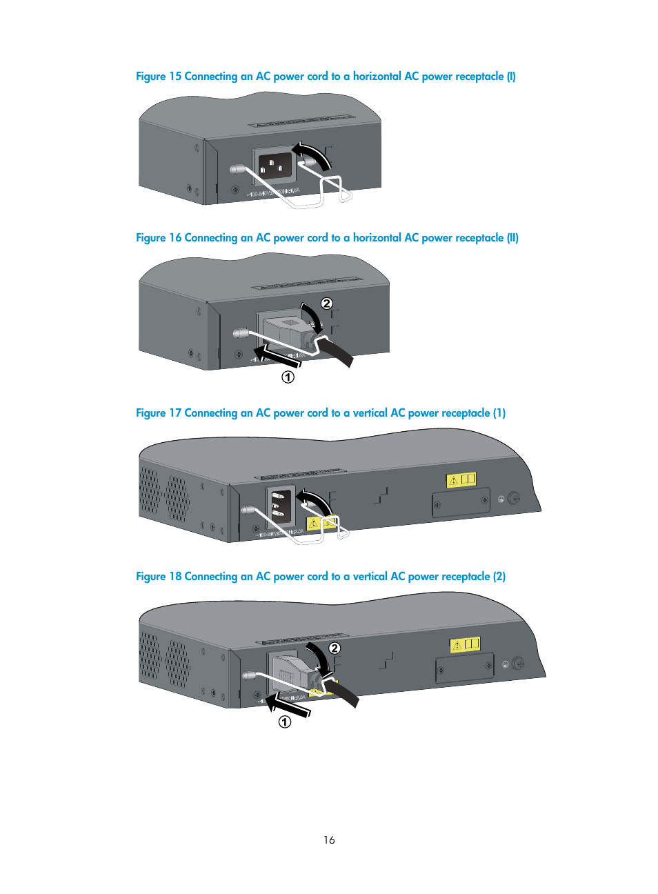 Figure 15, Figure 17, Figure | Figure 18, Figure 16 | H3C Technologies H3C S5120 Series Switches User Manual | Page 24 / 63