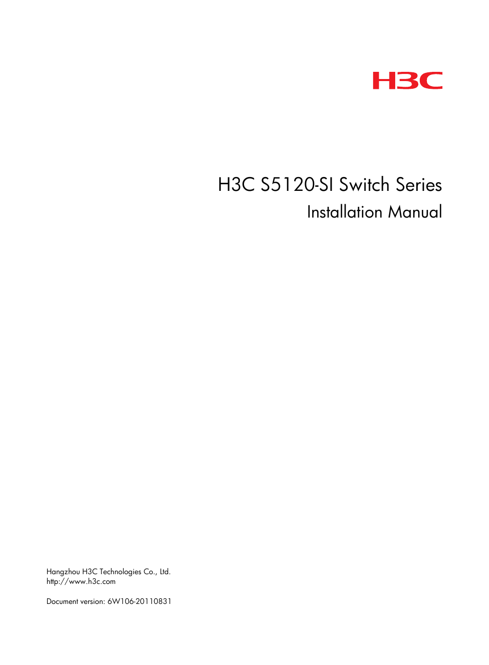H3C Technologies H3C S5120 Series Switches User Manual | 74 pages