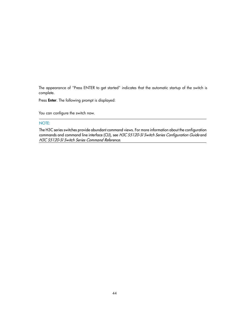 H3C Technologies H3C S5120 Series Switches User Manual | Page 52 / 74