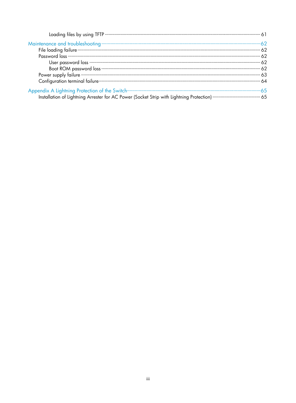 H3C Technologies H3C S5120 Series Switches User Manual | Page 8 / 74