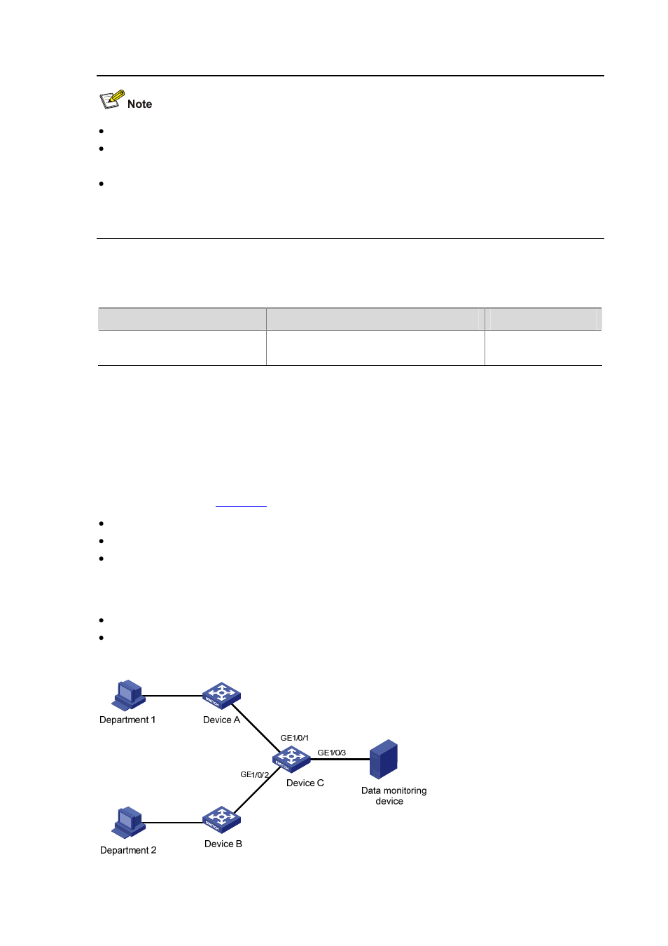 Displaying and maintaining port mirroring, Port mirroring configuration examples, Local port mirroring configuration example | Network requirements | H3C Technologies H3C S5120 Series Switches User Manual | Page 122 / 745