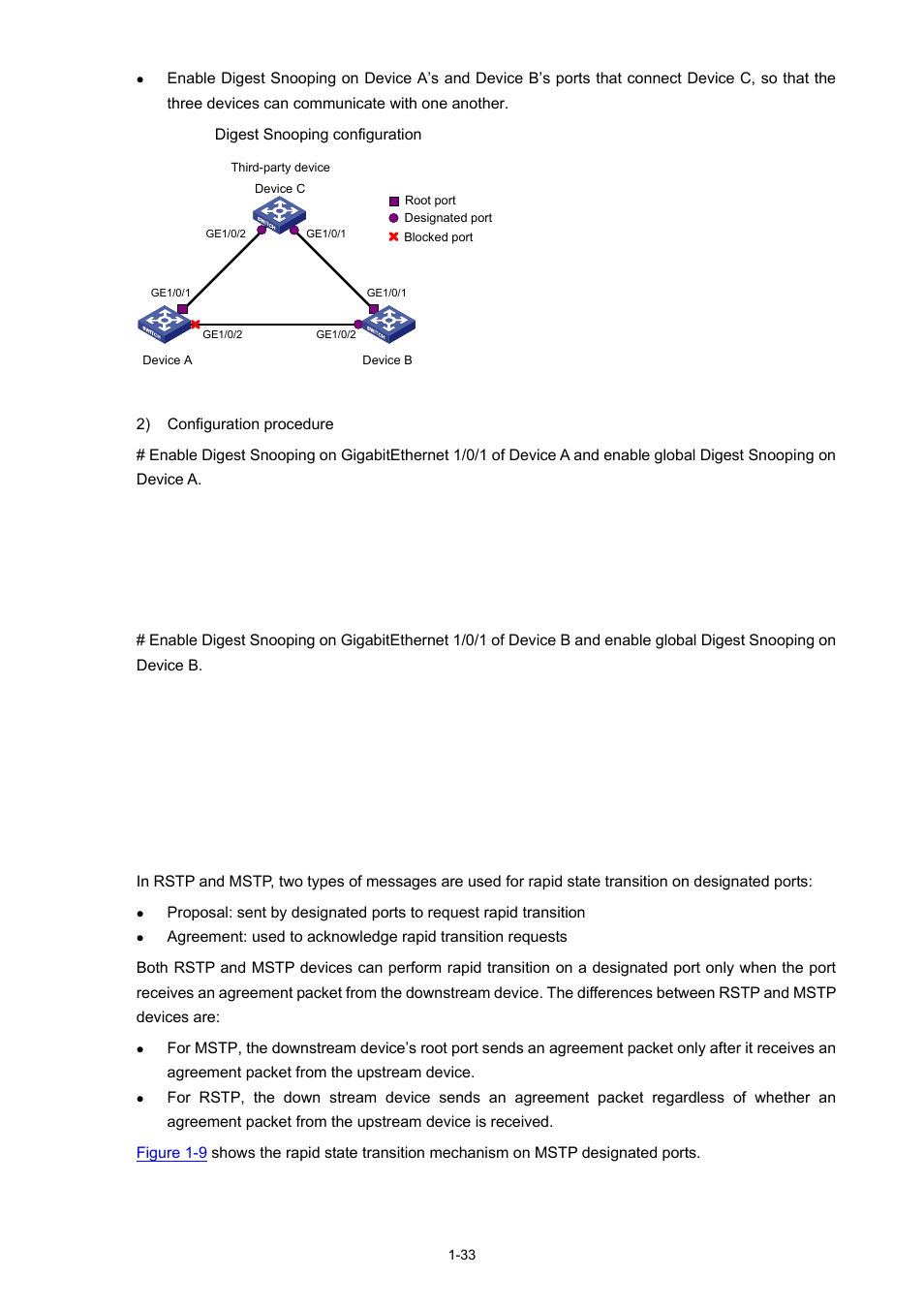 Configuring no agreement check | H3C Technologies H3C S5120 Series Switches User Manual | Page 198 / 745
