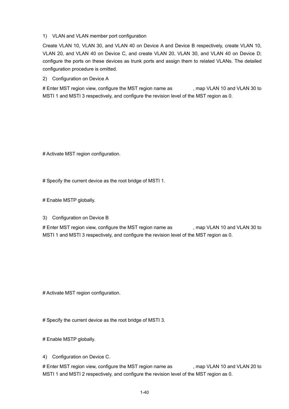 Configuration procedure | H3C Technologies H3C S5120 Series Switches User Manual | Page 205 / 745